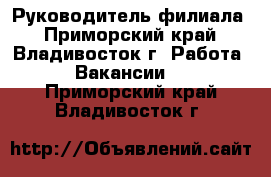 Руководитель филиала - Приморский край, Владивосток г. Работа » Вакансии   . Приморский край,Владивосток г.